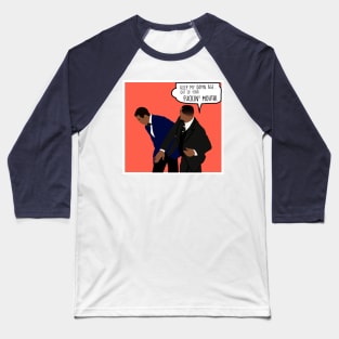 Funny Will Smith Slaps Chris rock Meme - Oscars 2022 Baseball T-Shirt